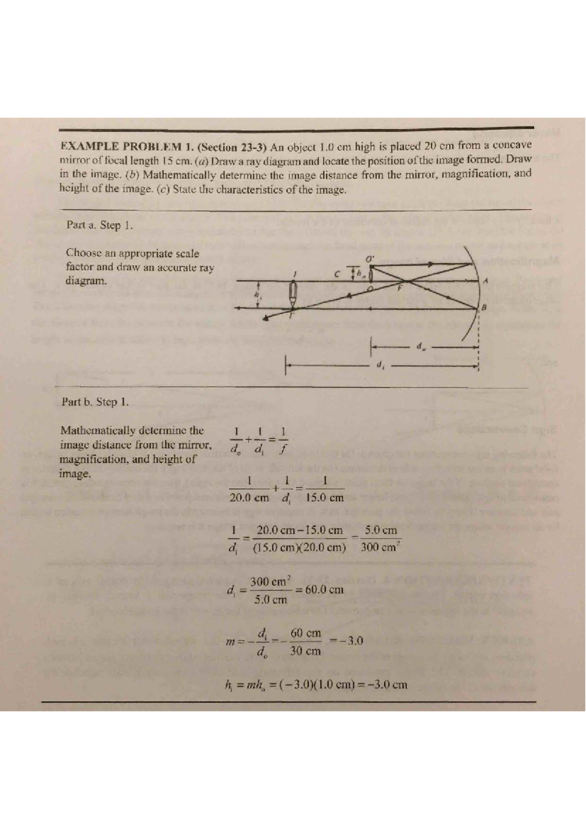 Chapter 23 Extra Questions: Image Characteristics & Ray Diagrams - Studocu