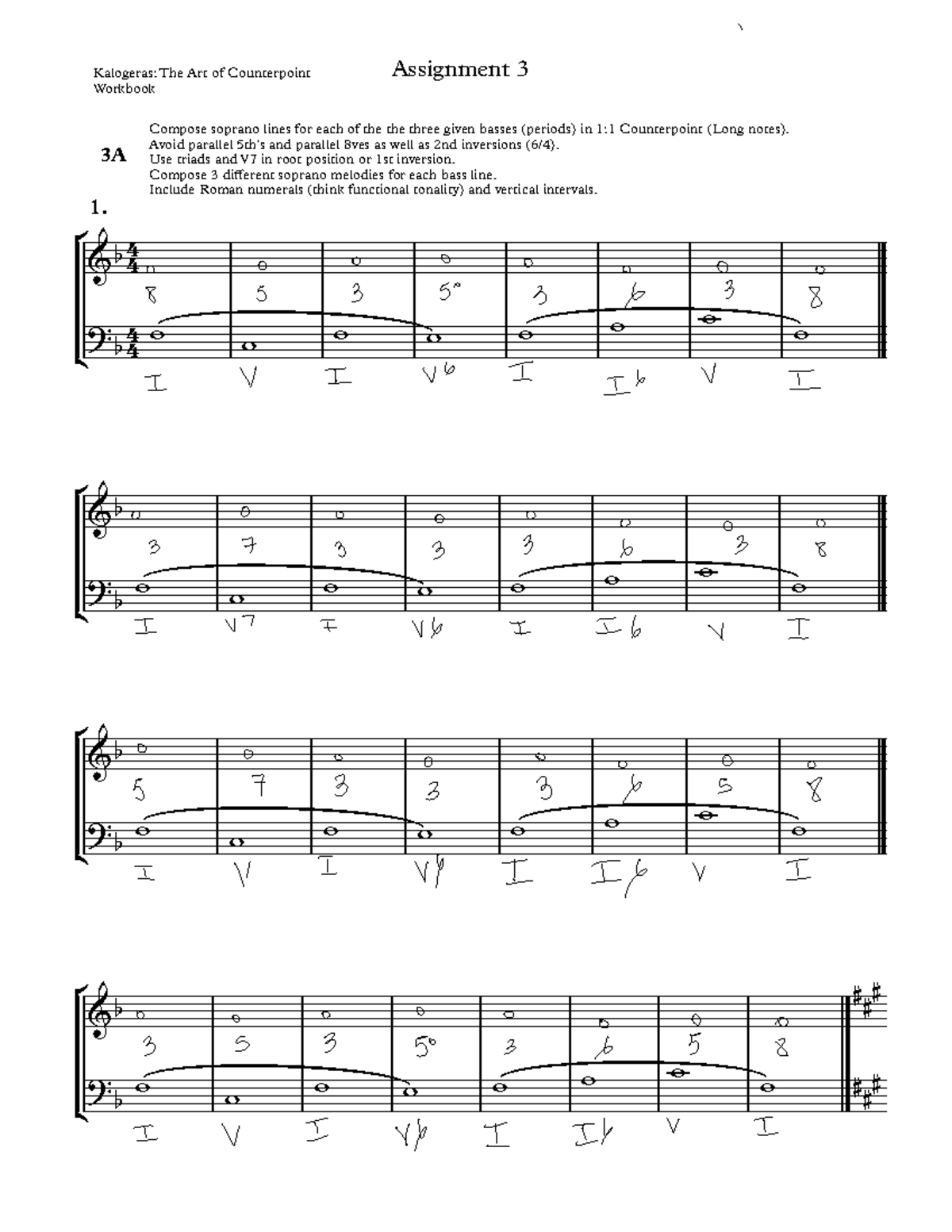 CPT 3: Counterpoint Assignment Workbook and Guidelines - Studocu