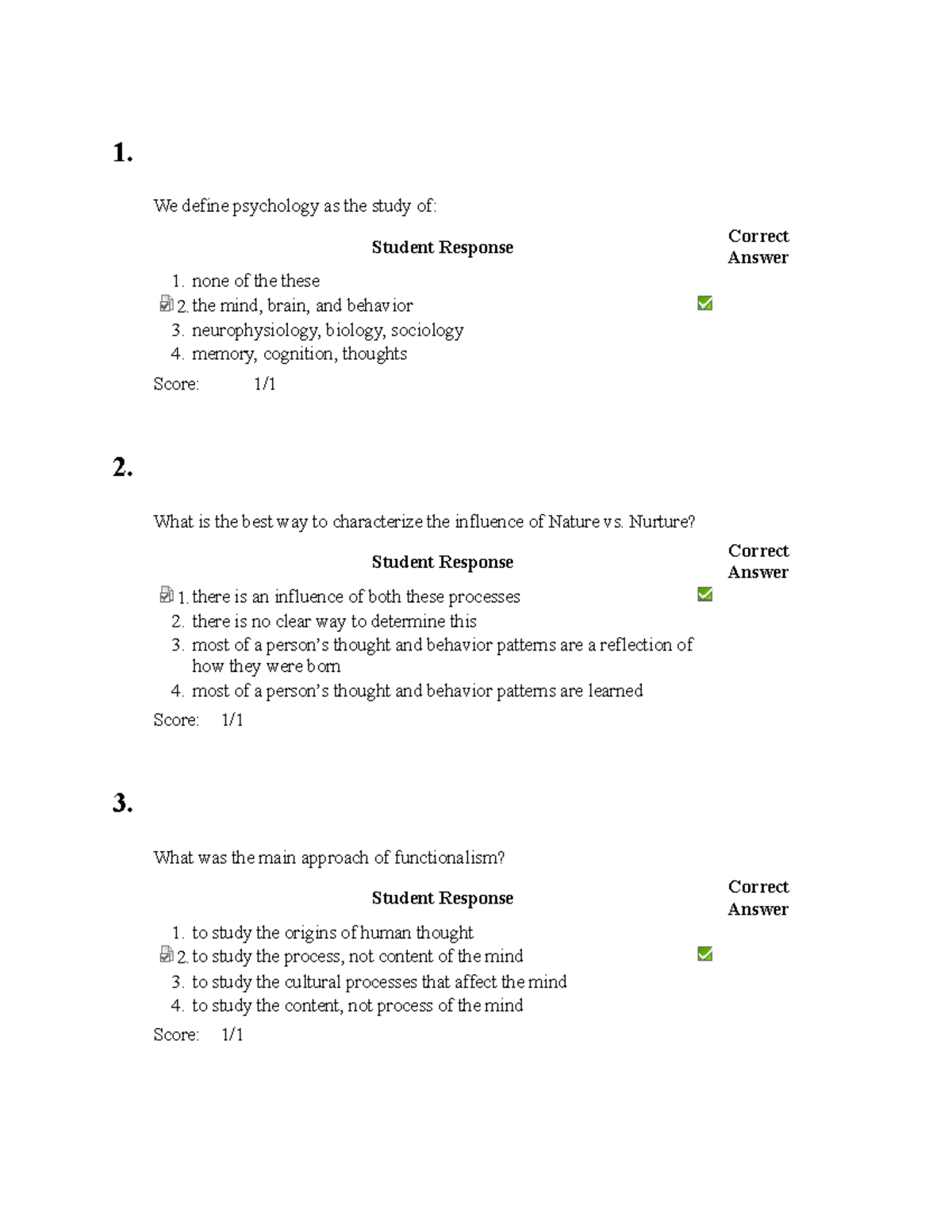 Psych 101 - Practice Final Exam Study Guide - Studocu