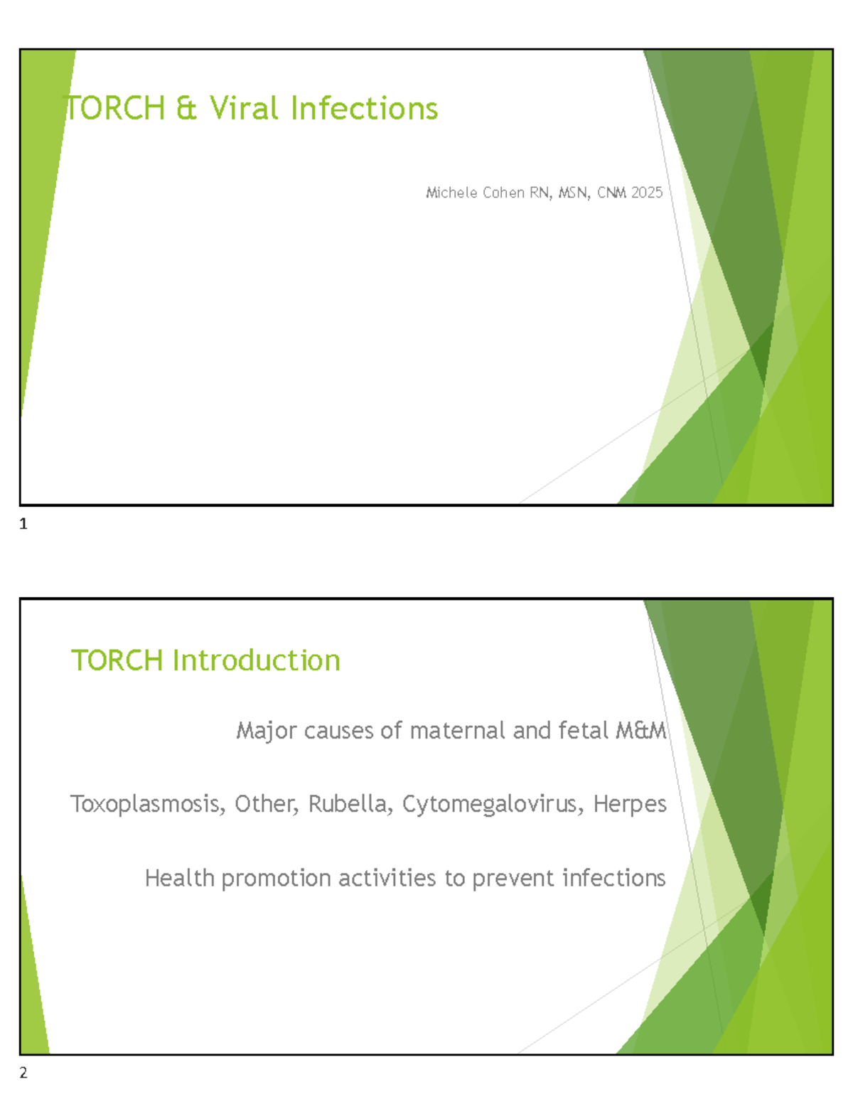 TORCH Viral Infections Overview: Maternal & Fetal Impacts - Studocu