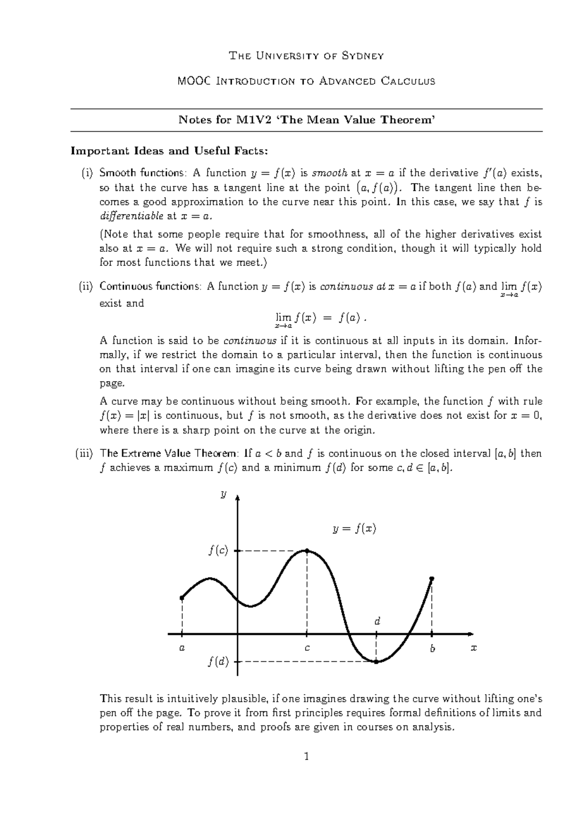 Advanced Calculus Notes M 1V2(corrected 17February 2025) - The ...