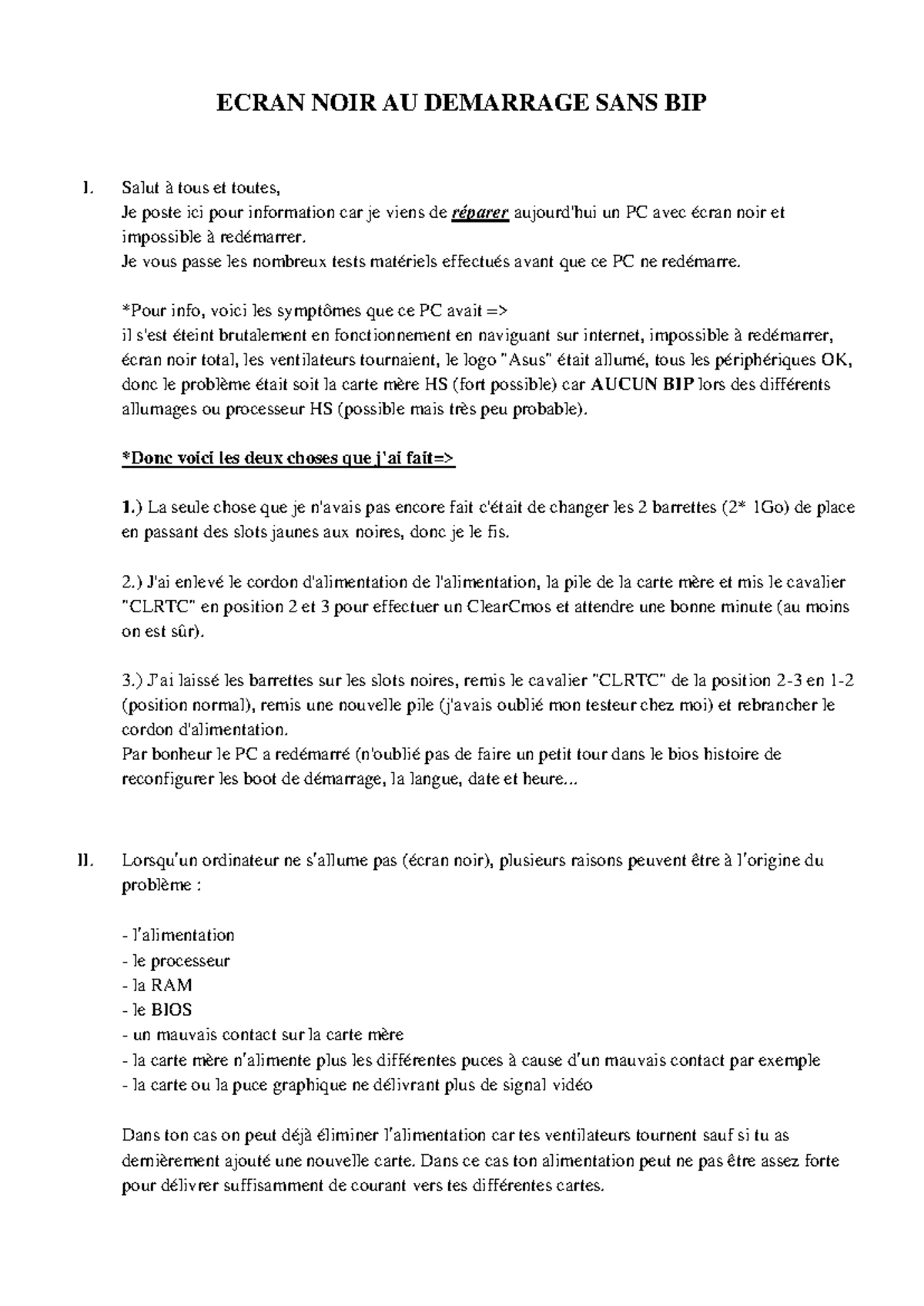 Exercice Pratique sur le Clavier et les Caractères Spéciaux