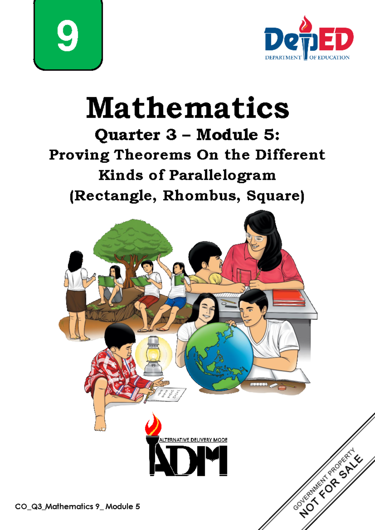 MATH9 Q3 Module 5: Proving Theorems for Parallelograms - Studocu