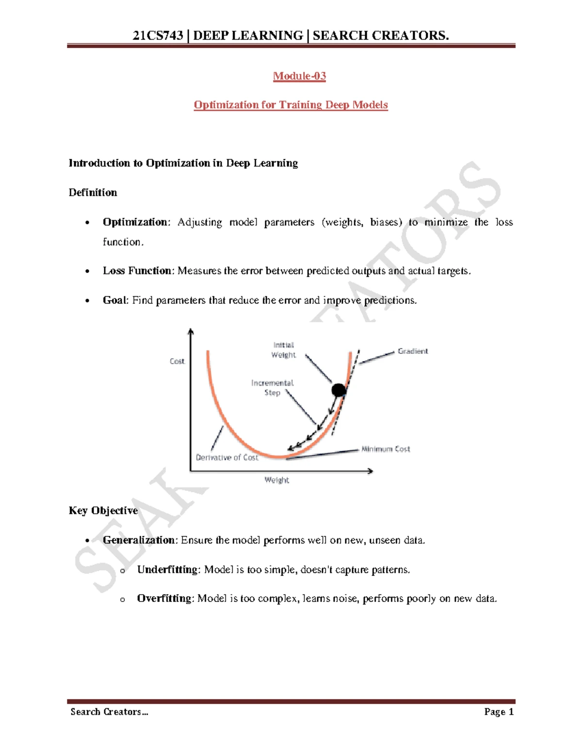 Deep Learning Module-02 Search Creators - Module- 02 Feedforward ...