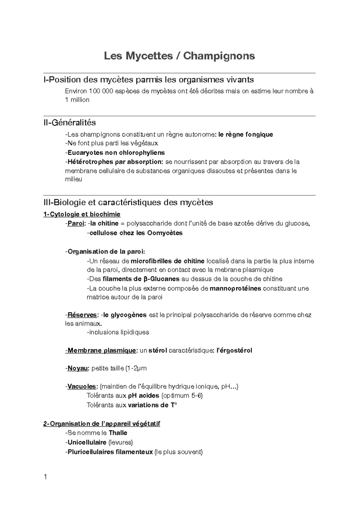 CM Botanique 101 : La Classification des Végétaux dans le Vivant - Studocu