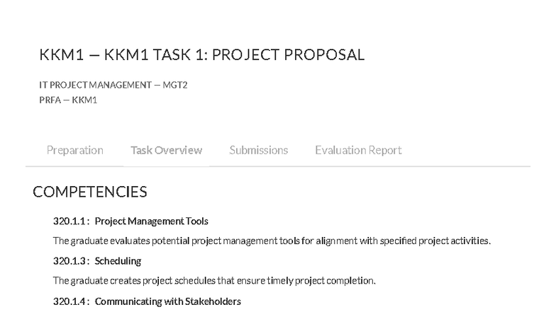 2025 MGT2 KKM1 TASK 1: Project Proposal for IT Project Management - Studocu
