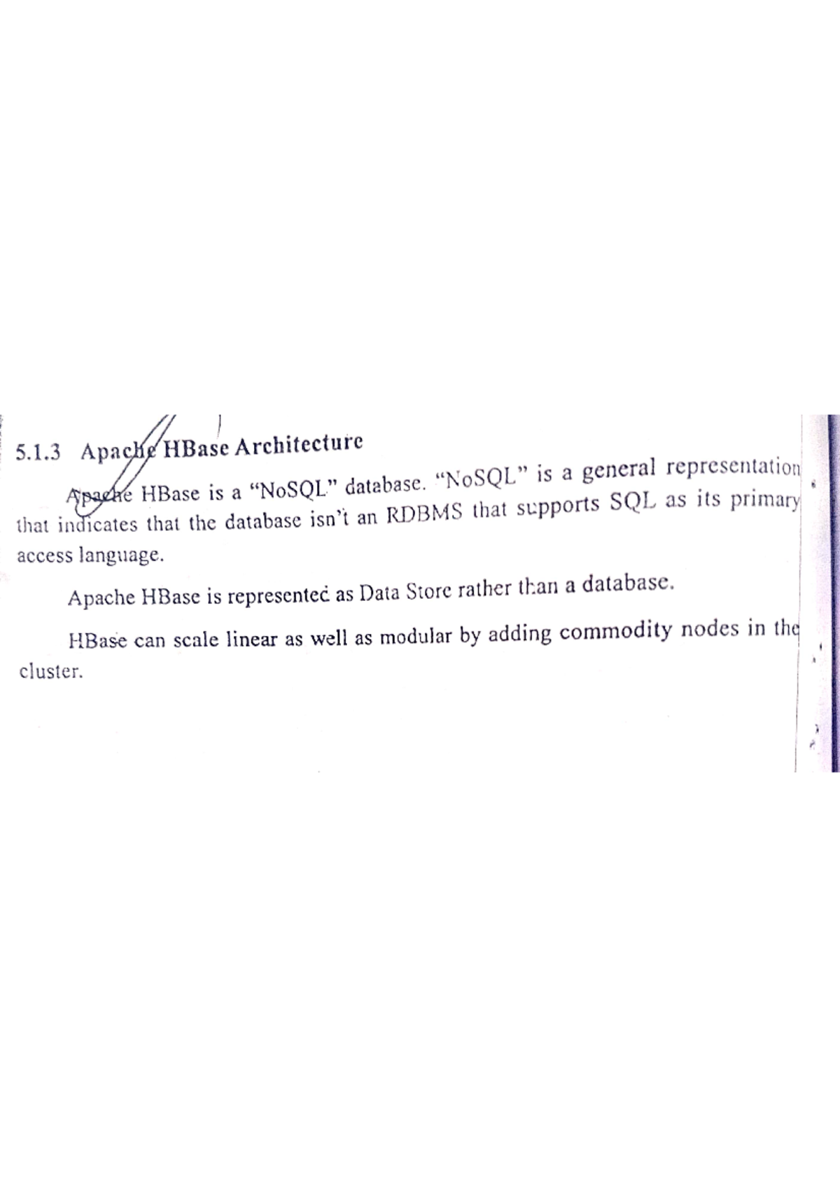 Hbase Architecture - 5.1 Apache HBase Architecture Apache HBase is a ...