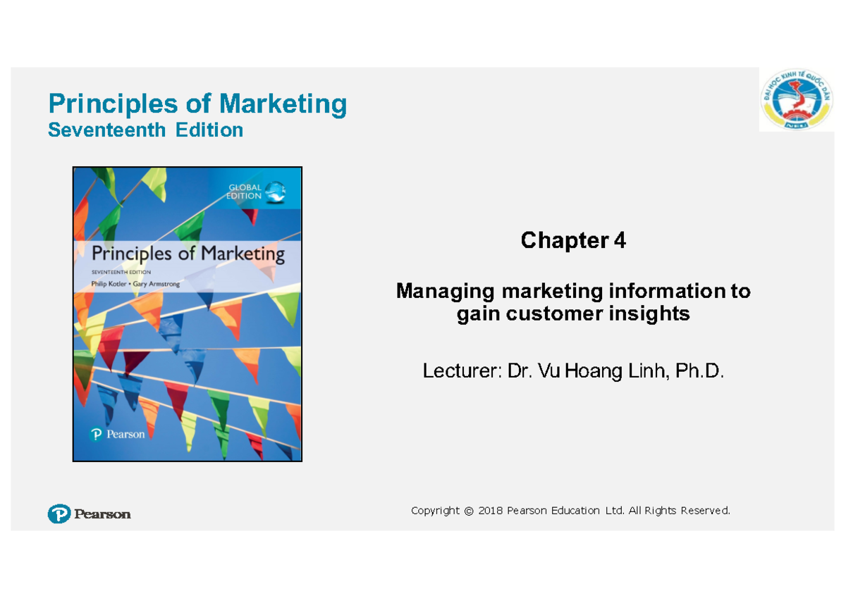 Chapter 4 - Marketing Information & Customer Insights (Principles of ...