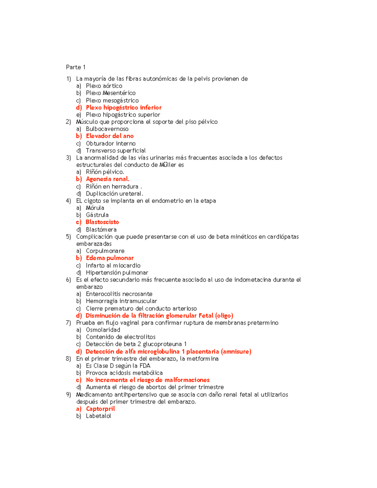 Examen de Consejo 2023: Temas Clave de Salud Reproductiva y Obstétrica - Document Preview