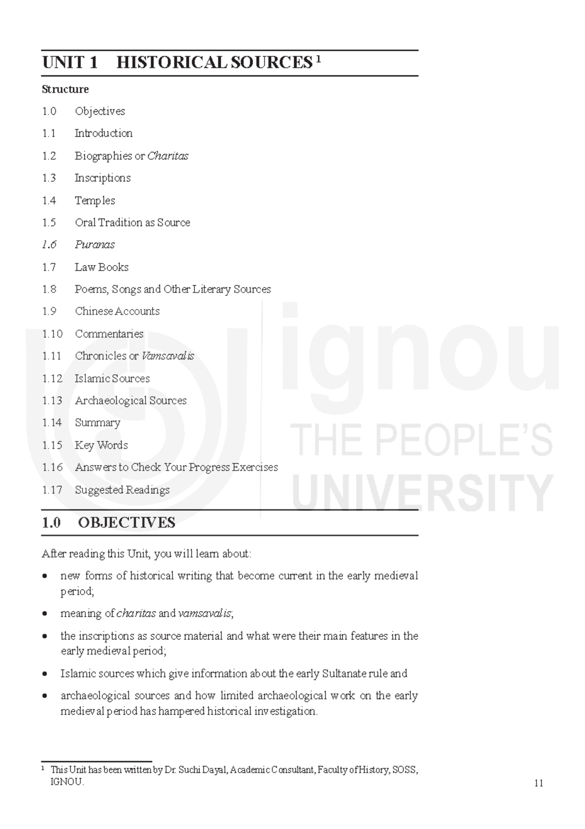 Unit-1 - Very important notes - Historical Sources UNIT 1 HISTORICAL ...