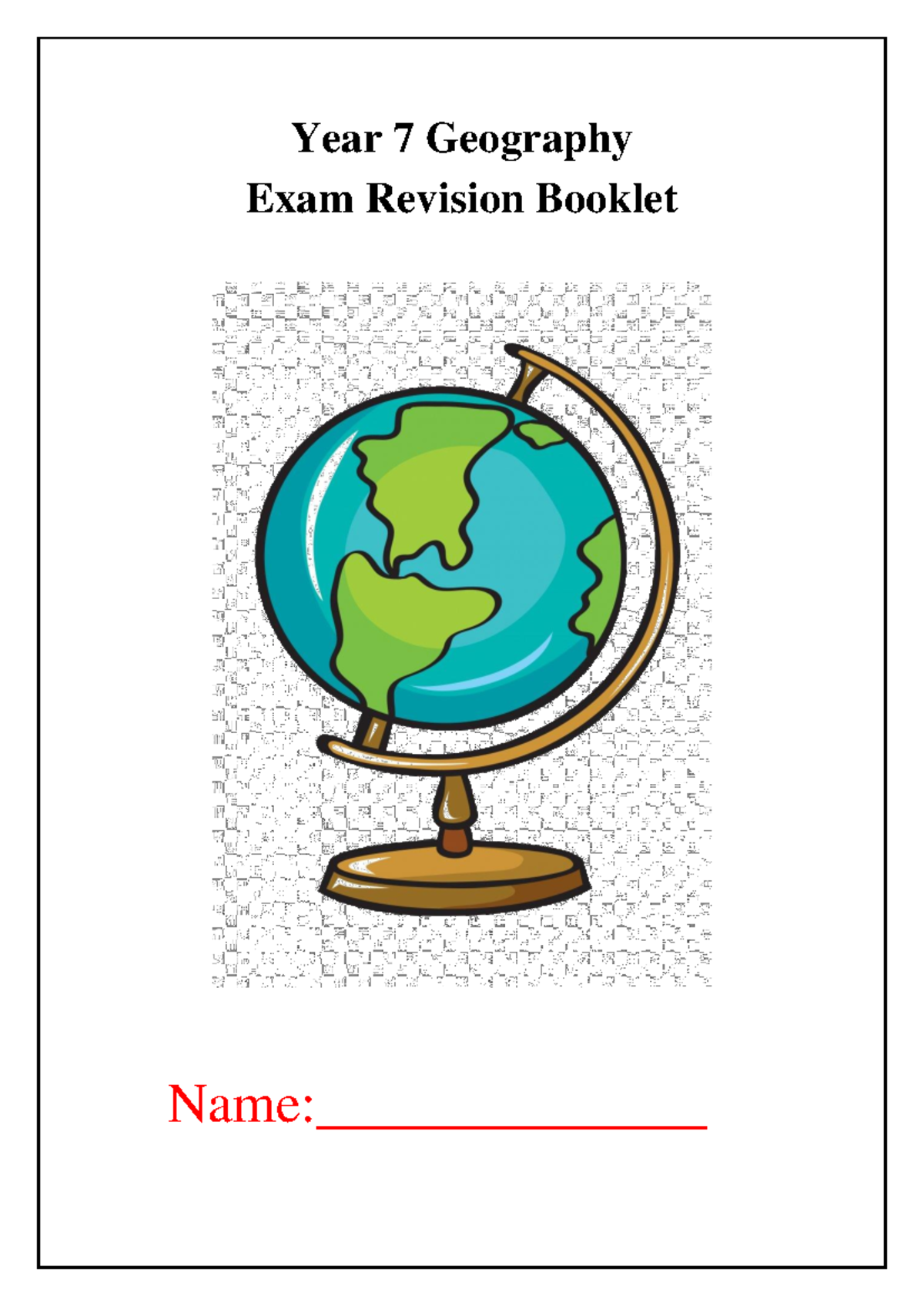 Year 7 Geography Exam Revision Booklet 2022 - Studocu