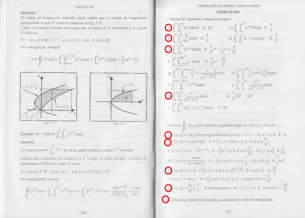 Práctica de Integrales Dobles - Análisis y Ejercicios Cálculo III - Document Preview