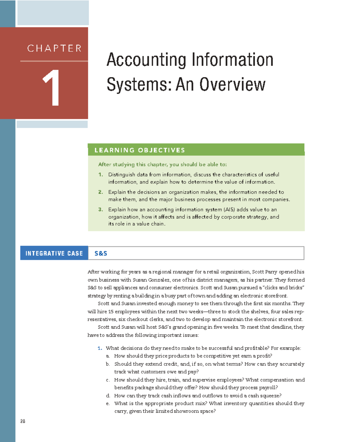 AIS Chapter 1: Overview of Accounting Information Systems and Their ...