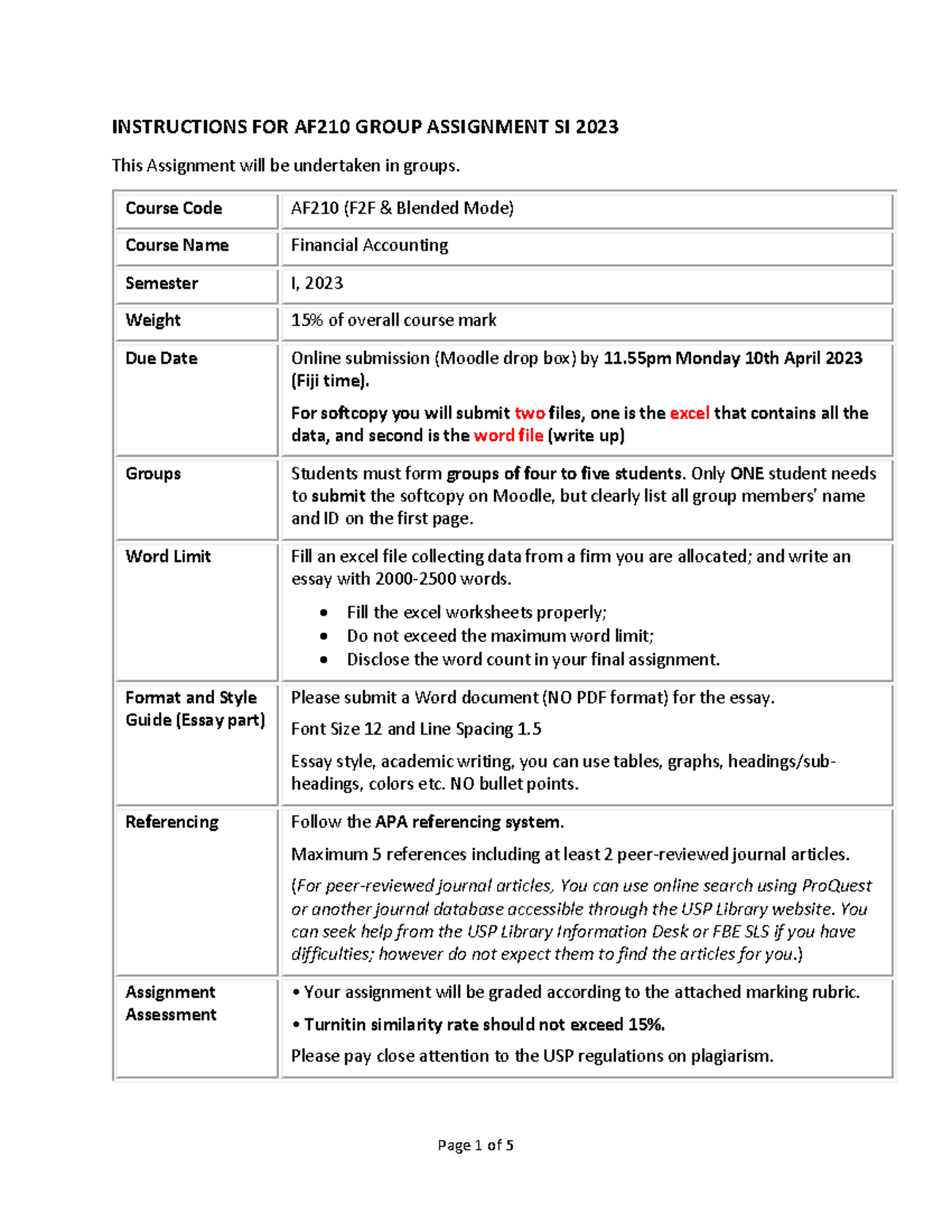 AF210 Group Assignment: Analyzing Fair Value Accounting (SI 2023) - Studocu