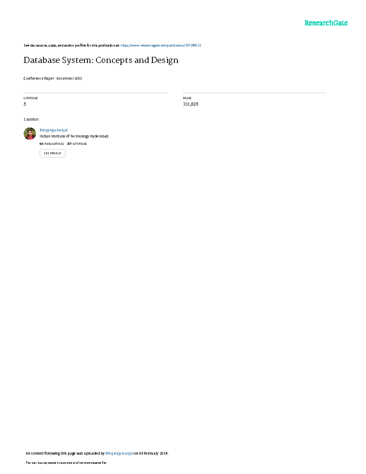 Database Systems Concepts and Design - Final Exam Study Notes - Studocu