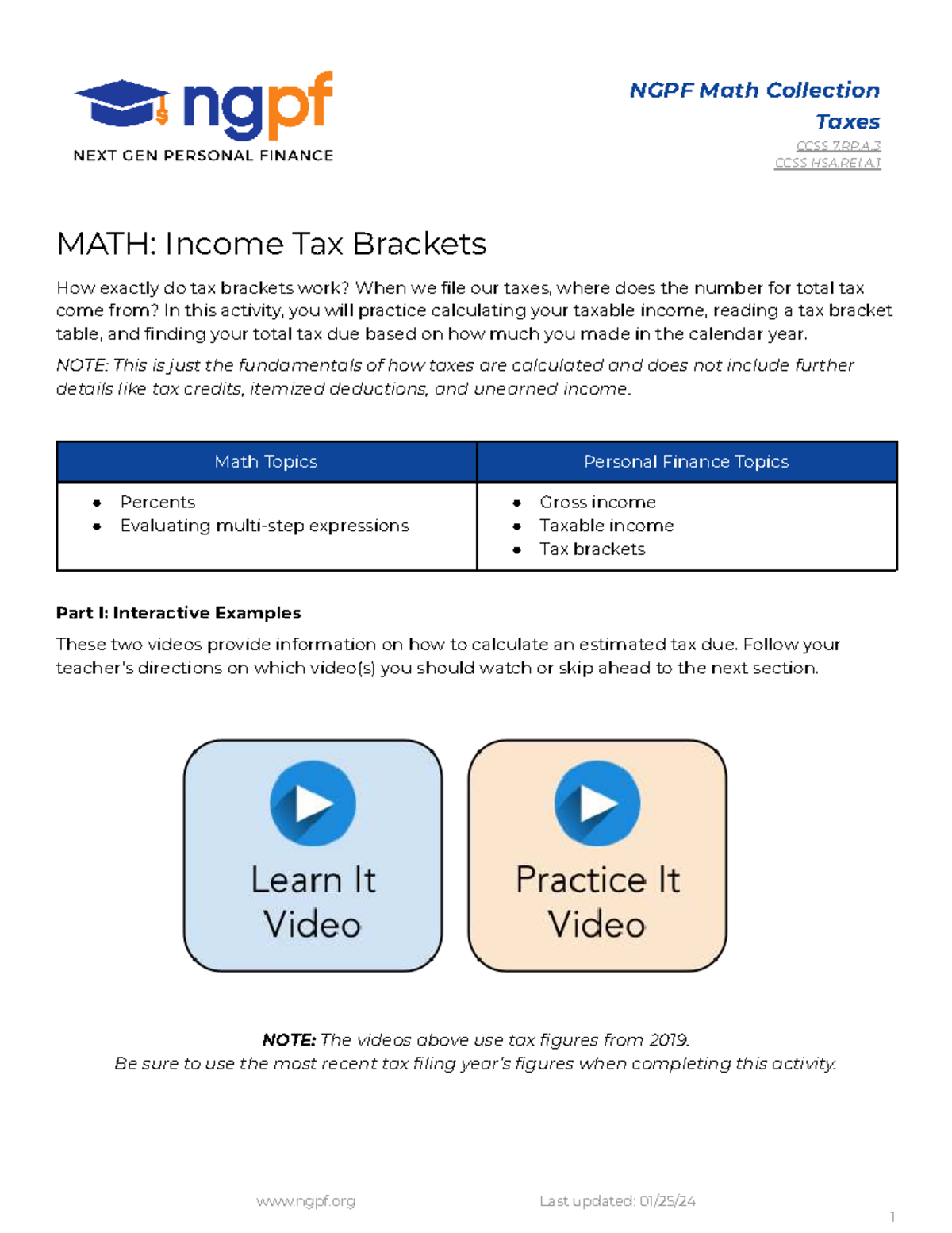MATH 101: Understanding Income Tax Brackets & Calculations - Studocu