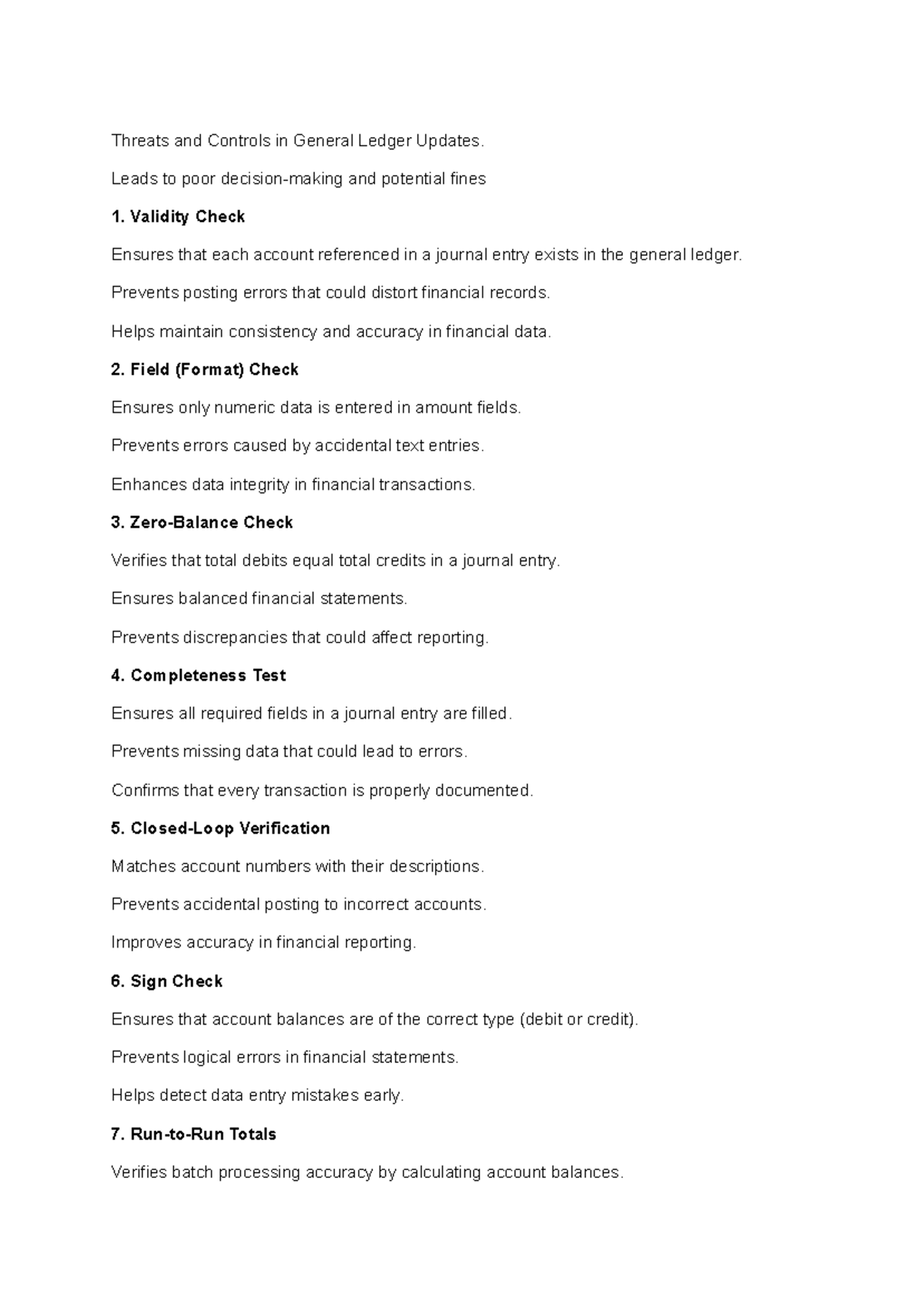 Script - General Ledger Reports - Threats and Controls in General ...