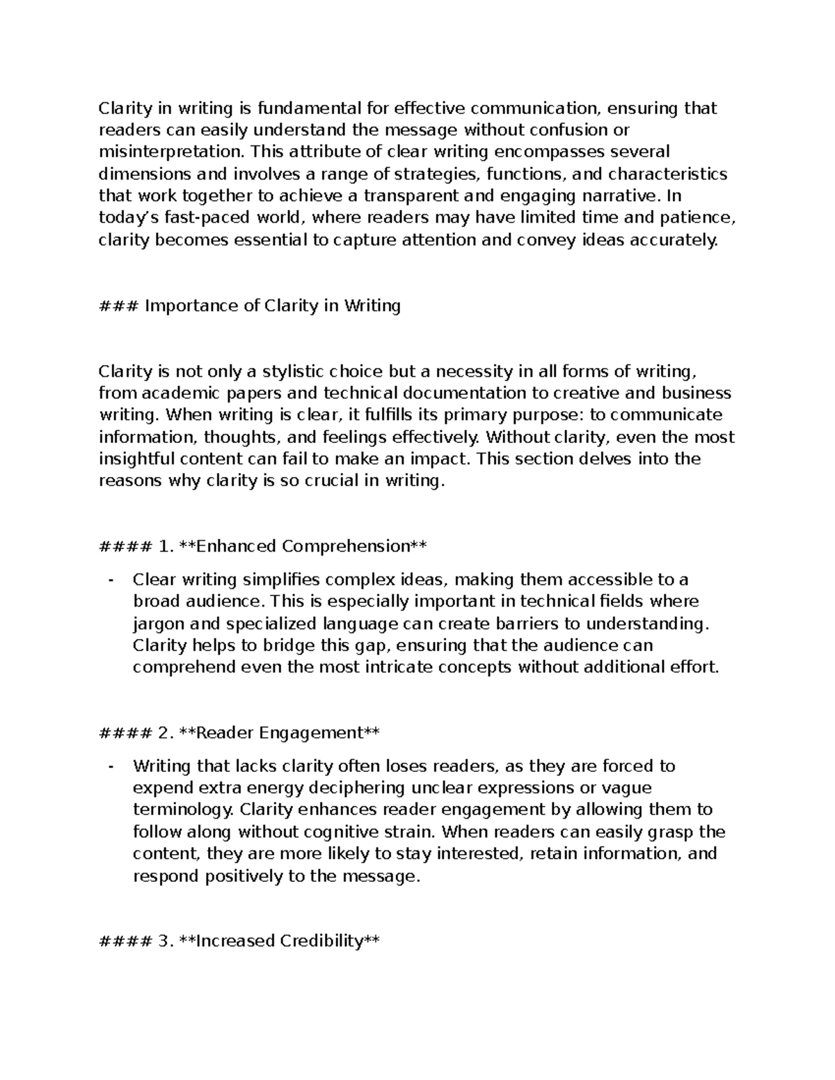 Clarity and Authenticity in Writing: Key Principles and Strategies ...