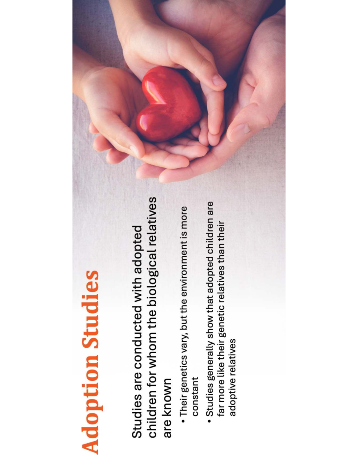Pdf1 - abc - PSYC 218 - Adoption Studies Studies are conducted with ...