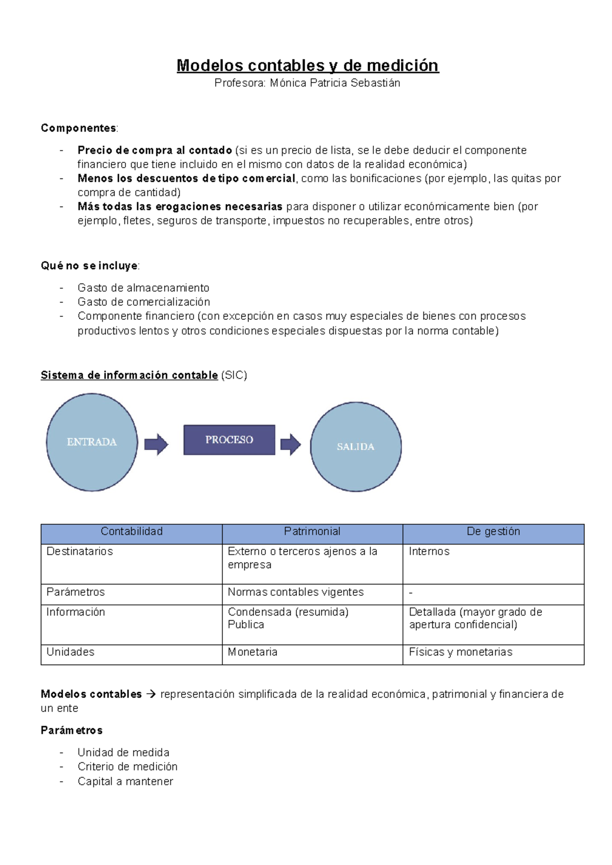 Modelos contables y de medición - Modelos contables y de medición ...