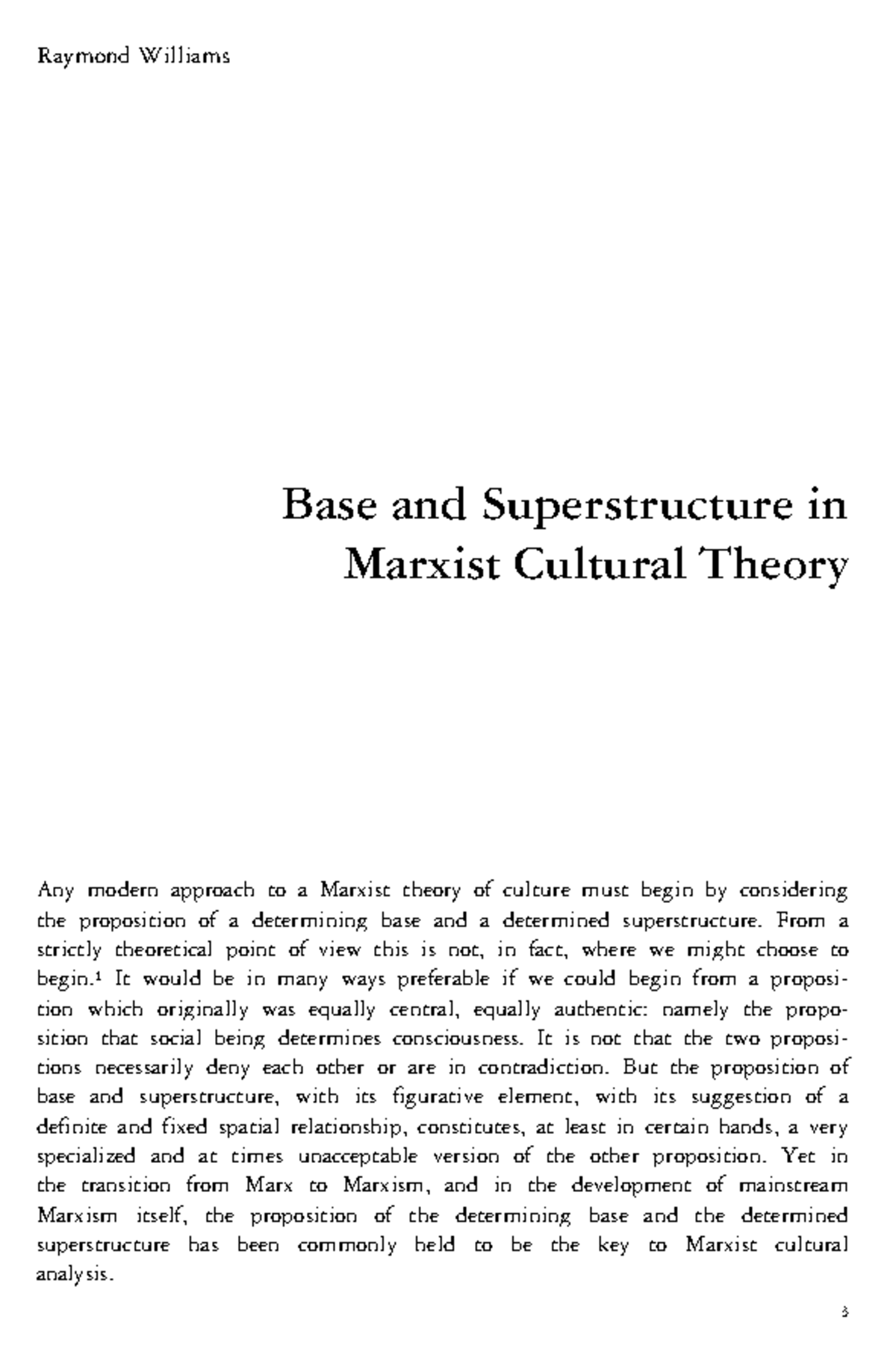 Marxist Cultural Theory: Base and Superstructure Explained (3XX) - Studocu