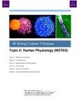 Topic 6 Notes: Understanding Human Physiology and Immunity