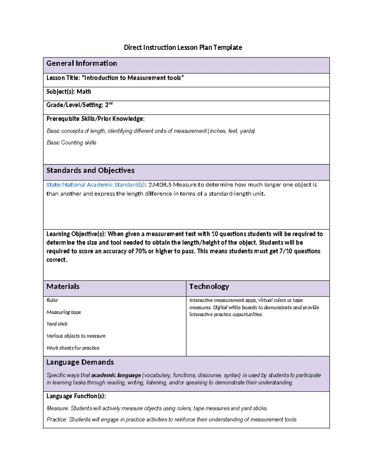 2nd Grade Math Lesson Plan: Counting Money Problems - Studocu