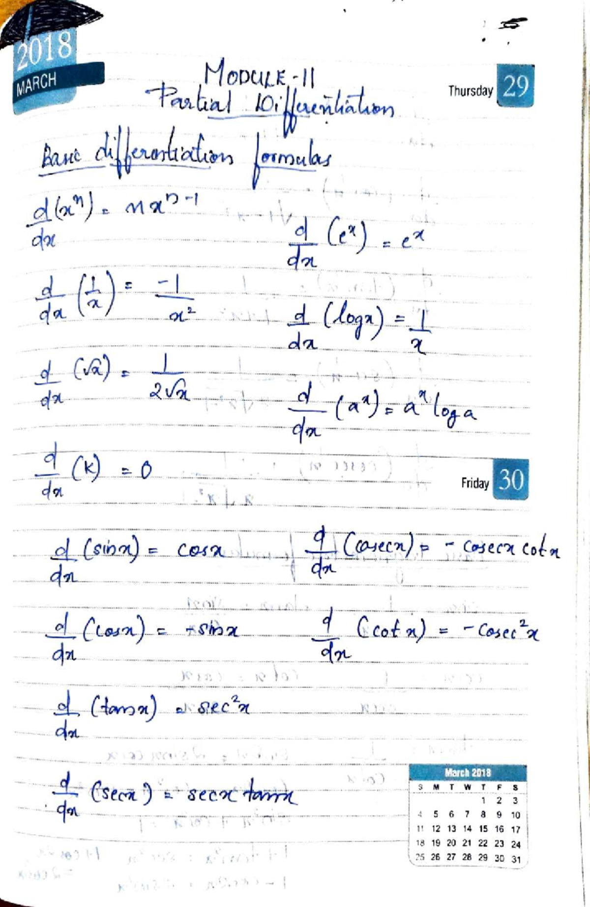 Maths 101: Partial Differentiation Lecture Notes - Studocu