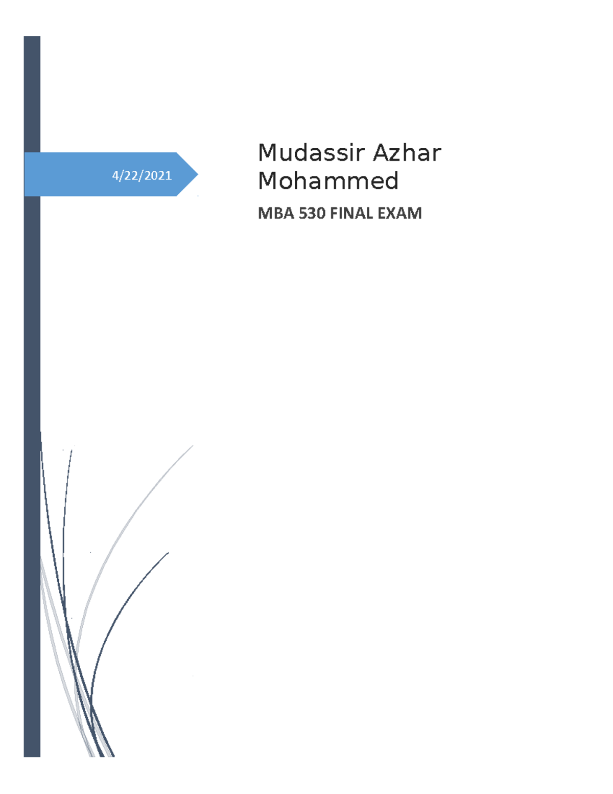 MBA 530 Final Exam Notes - Week 5 Key Concepts and Insights - Studocu