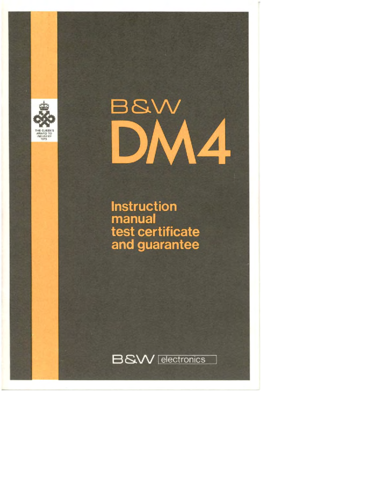 DM4 Instruction Manual: Overview, Setup, and Guarantee Details - Studocu