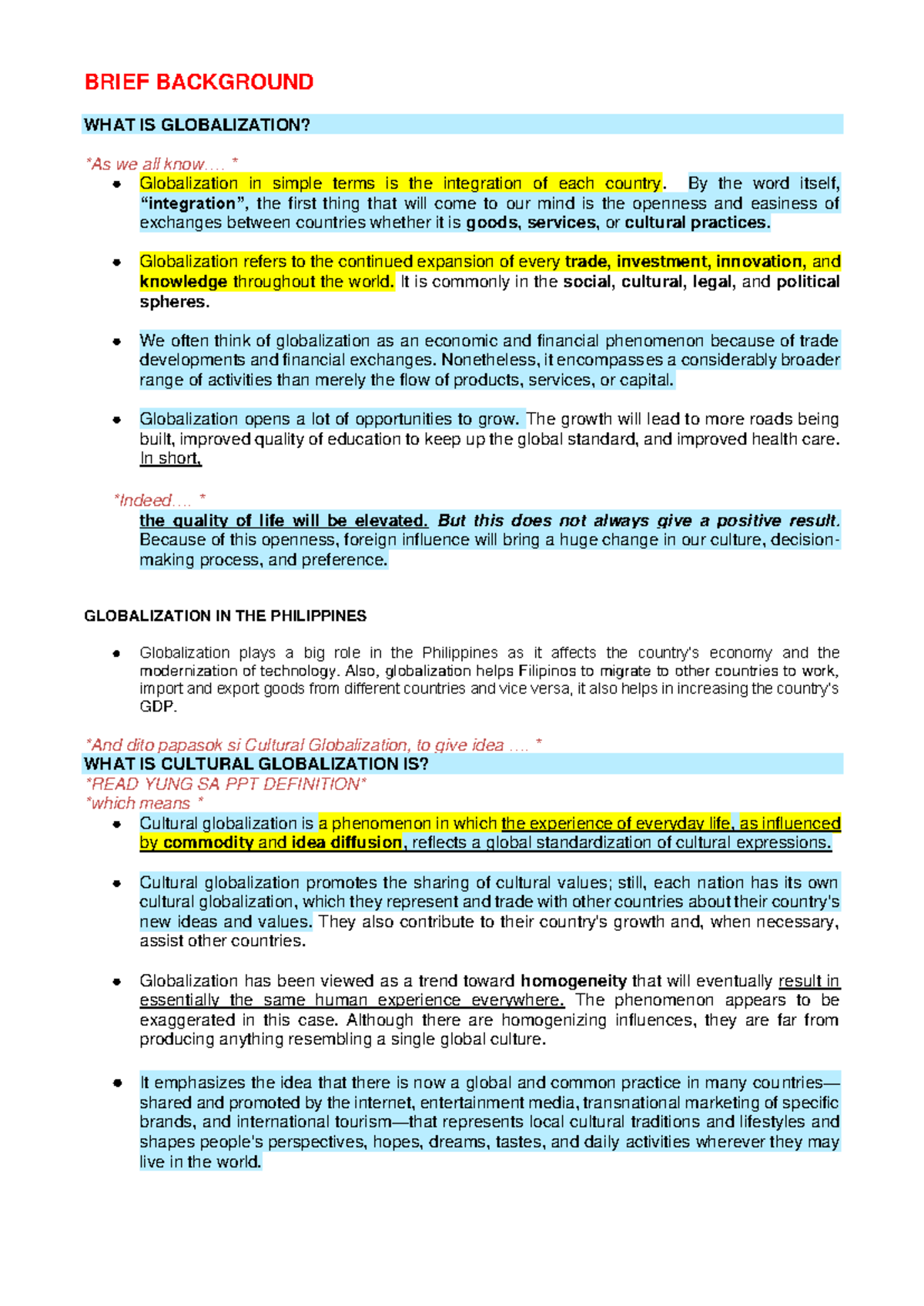 Globalization And Education In The Philippines Ppt