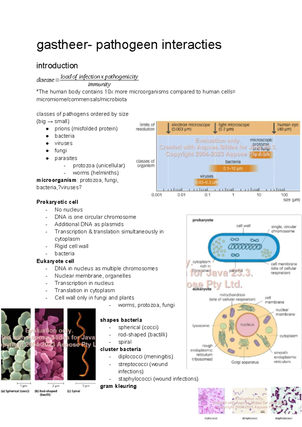 Gastheer-Pathogeen Interacties: Inleiding tot Infectie en Immuniteit ...