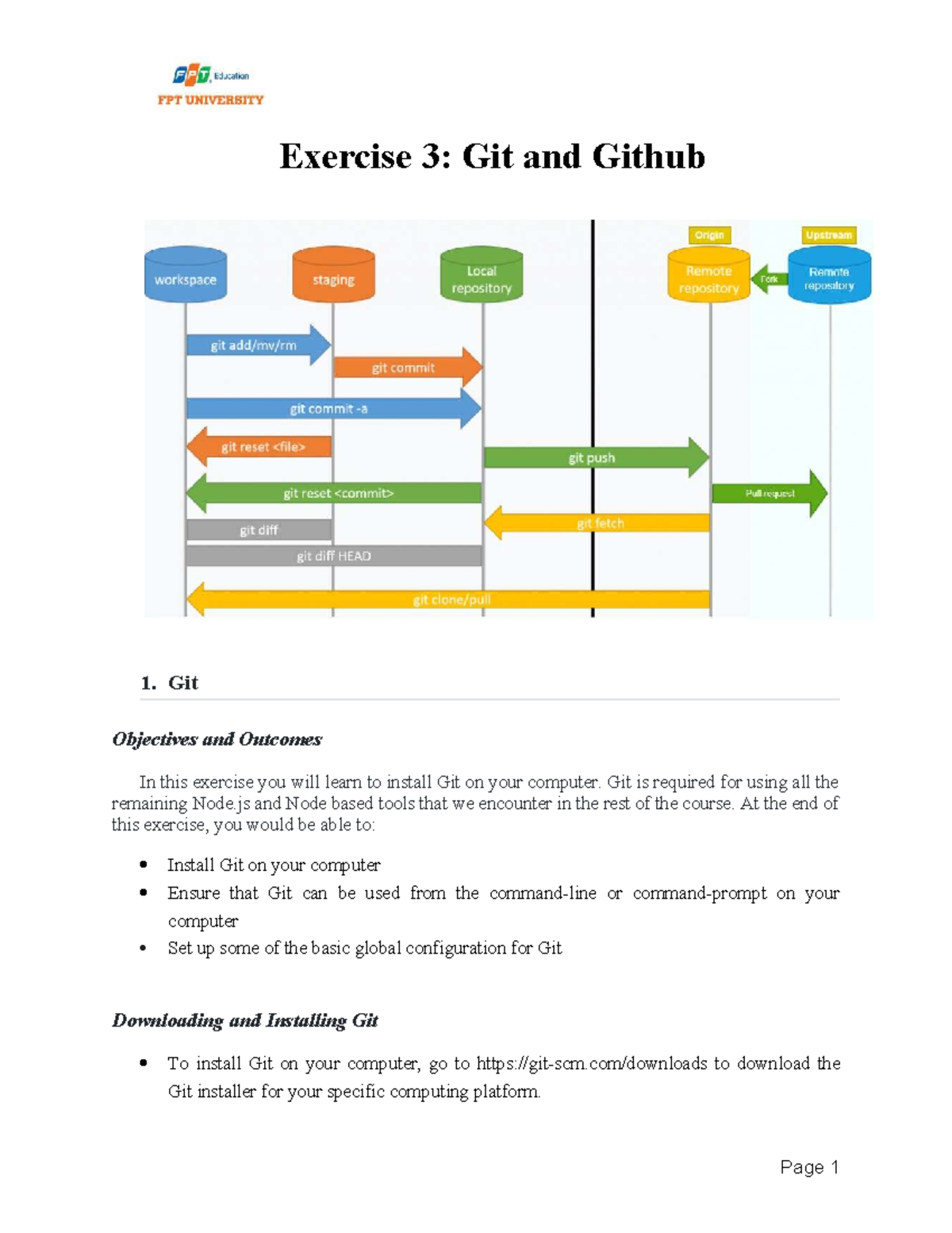 Exercise 3: Git & GitHub Setup and Configuration Guide - Studocu