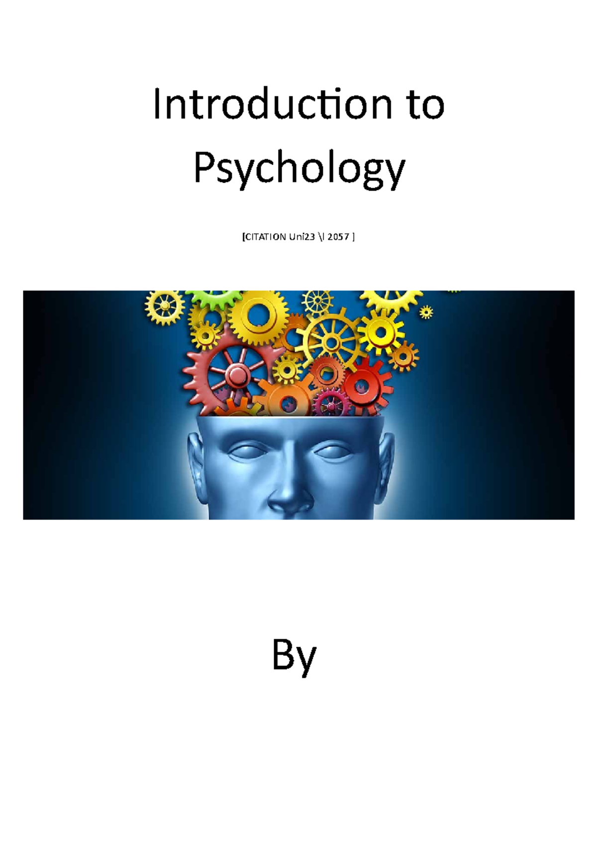 PSY101 - Unit 10: Assignment on Research Methods in Psychology - Studocu