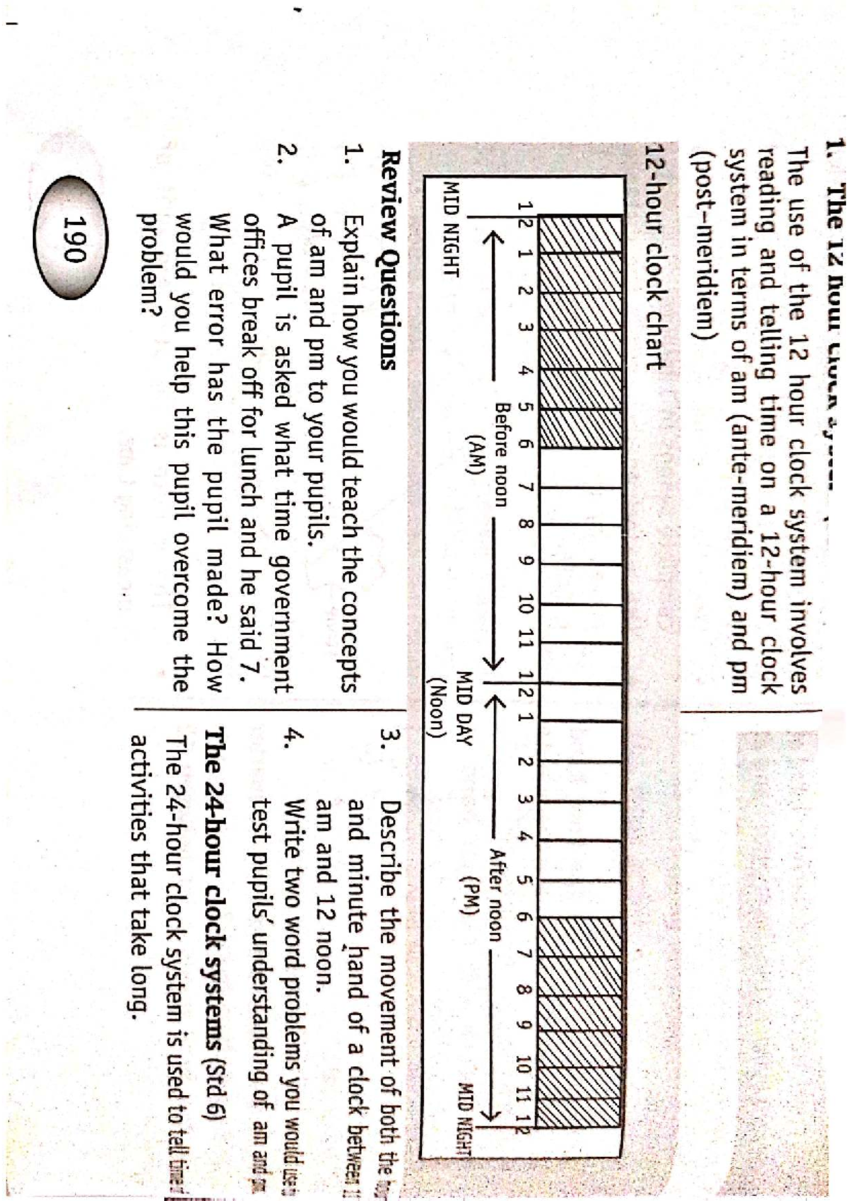 Understanding the 12-Hour Clock System: Std 6 Lesson Notes - Studocu