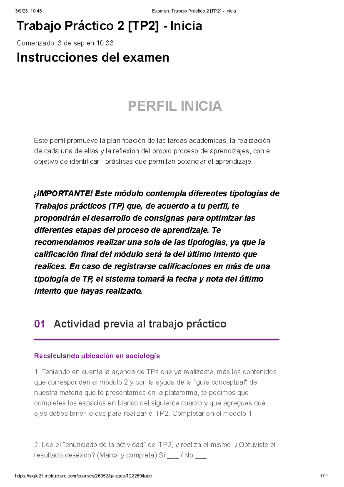 Trabajo Práctico 2 [TP2] - Sociología: Reflexiones y Actividades - Studocu
