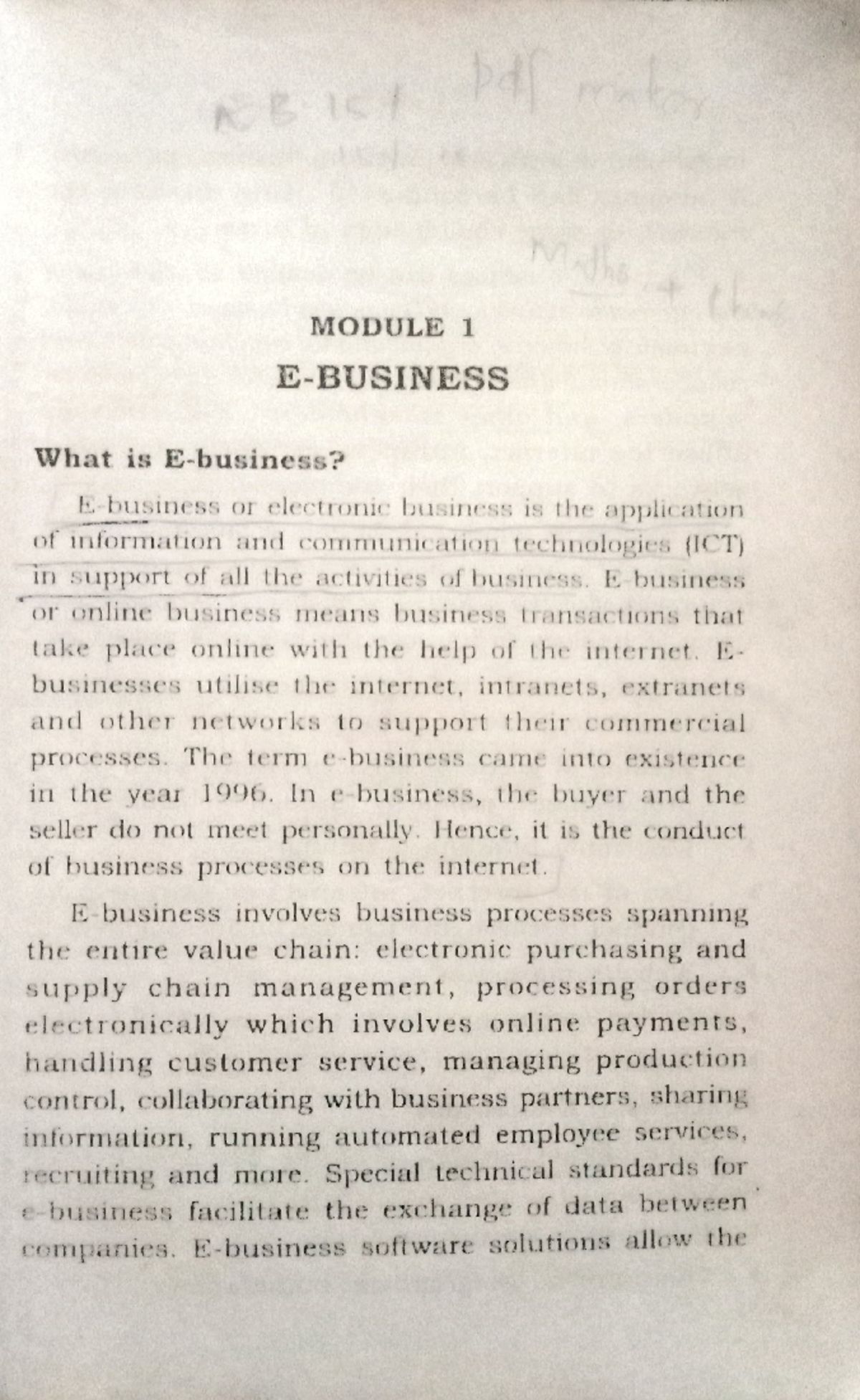 E business study - E -Banking And Business Models - Studocu