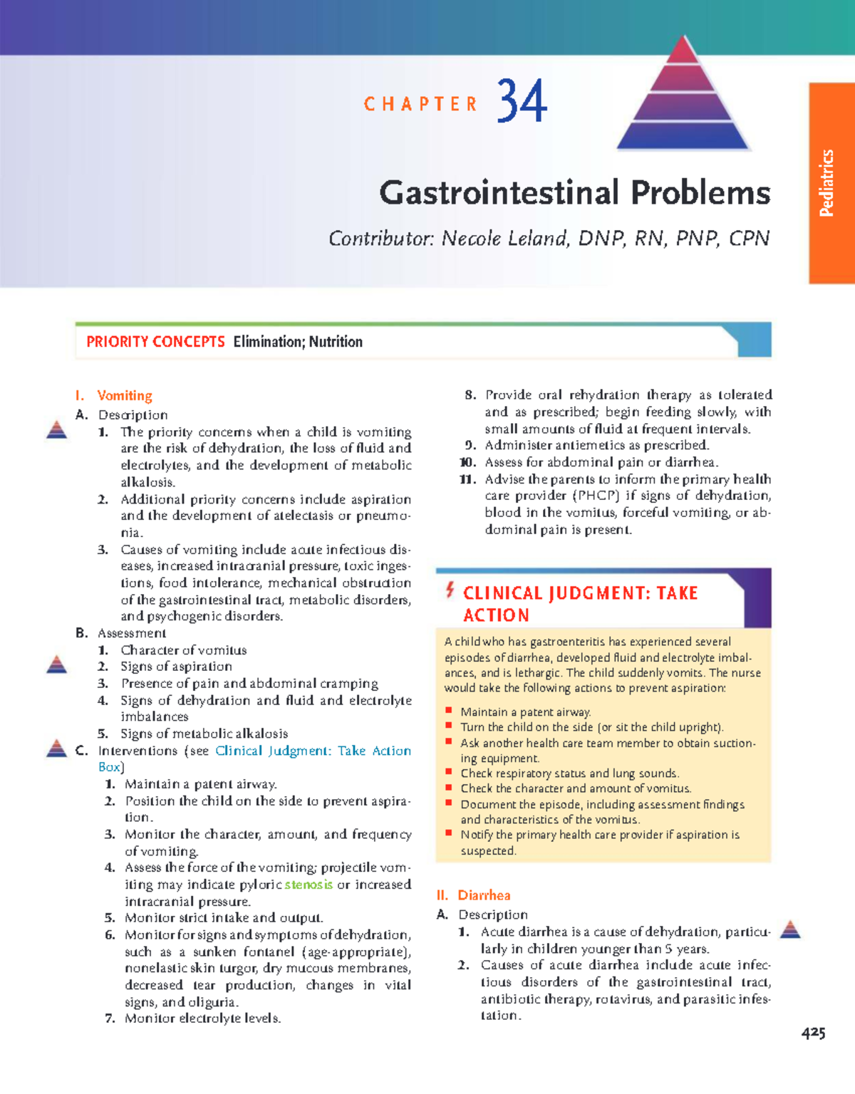 Pediatrics 34: Gastrointestinal Problems - Key Concepts and ...