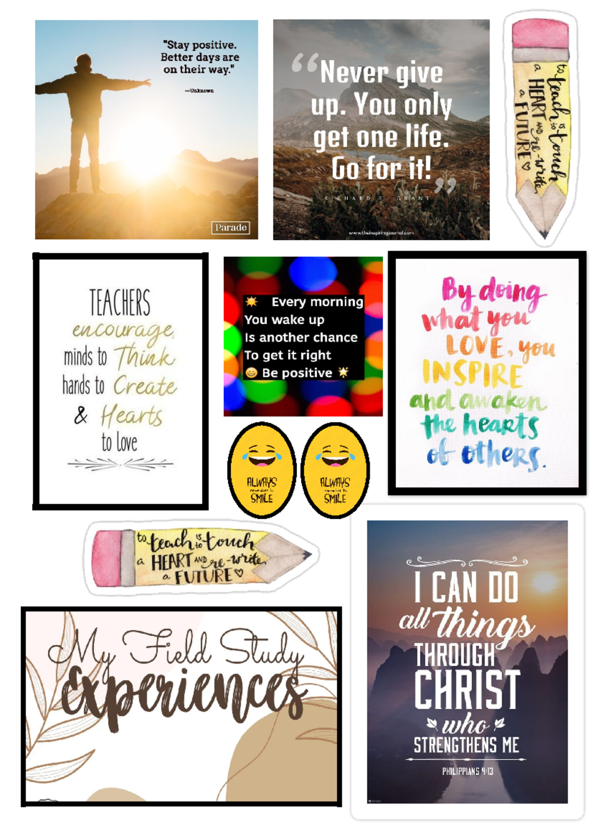 For field study - positive. Better days are on their Never give up. You ...