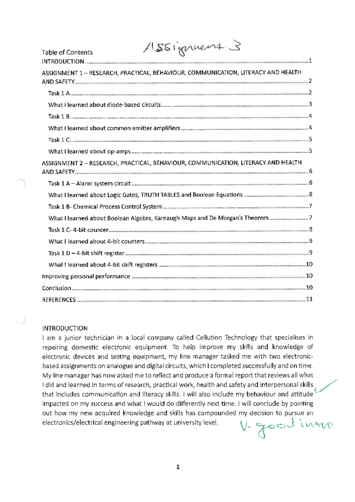 Unit 19: Electronic Devices and Circuits - Assignment 1 Report - Studocu