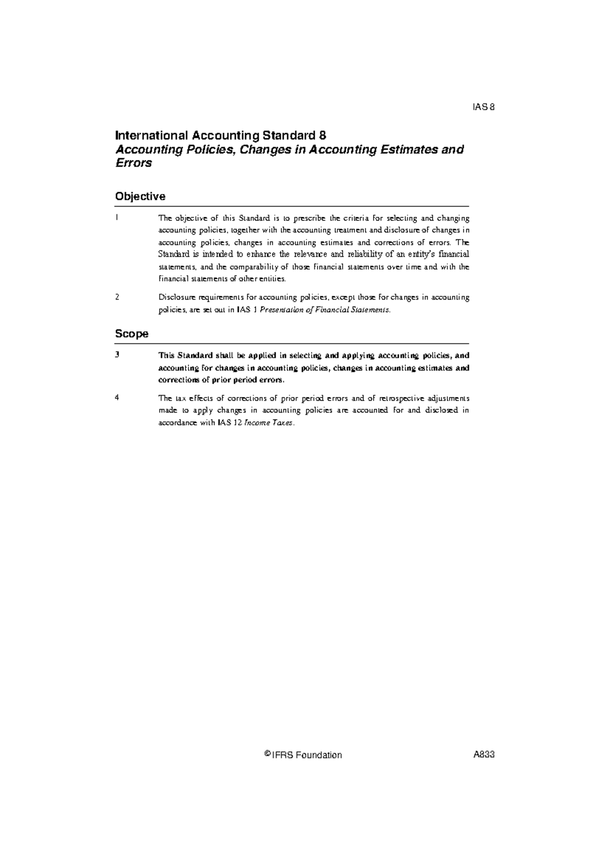 IAS 8 Final Exam Notes: Accounting Policies & Errors Explained - Studocu