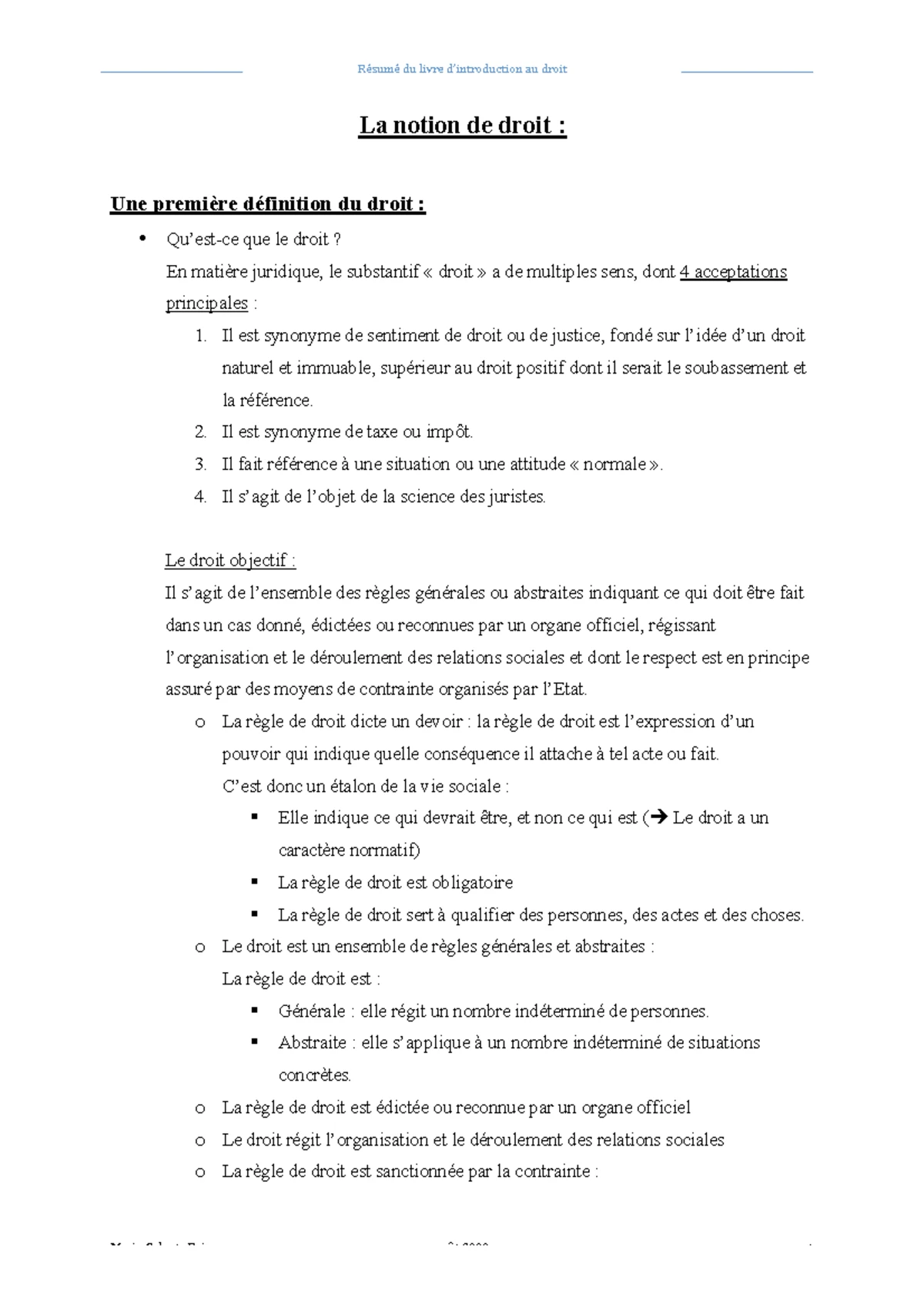 Examen blanc - Introduction au droit (DROIT 2024) - Studocu