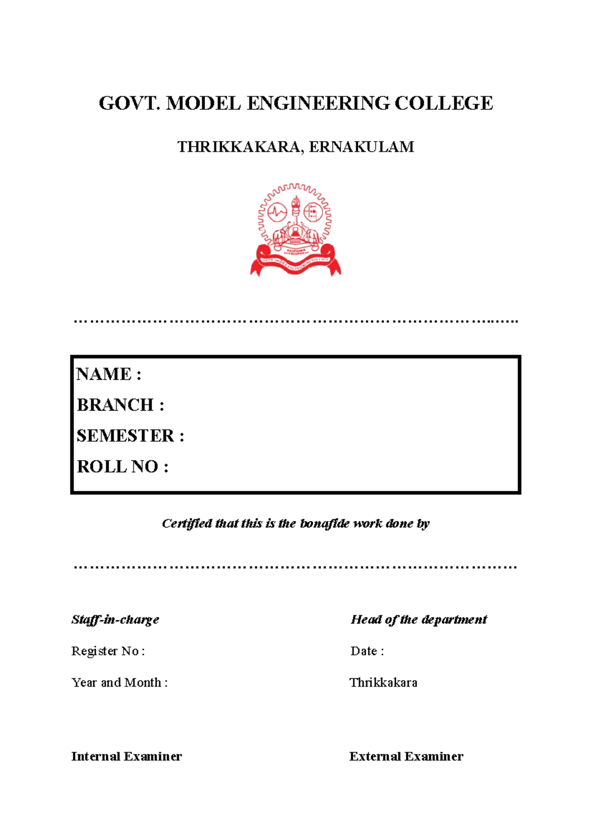 ECL 202 Analog Circuits & Simulation Lab Report - GOVT. MODEL ...