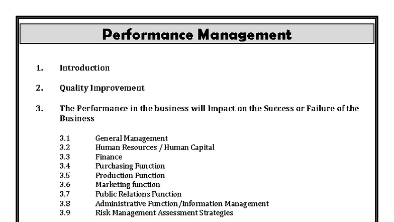 2025 Performance Management Study Notes (Gr12) - Studocu