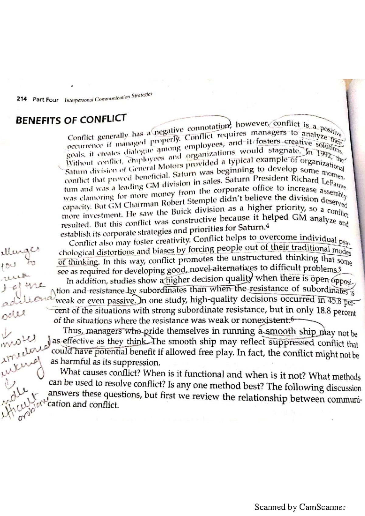 214 Conflict management strategies in interpersonal communication - Studocu