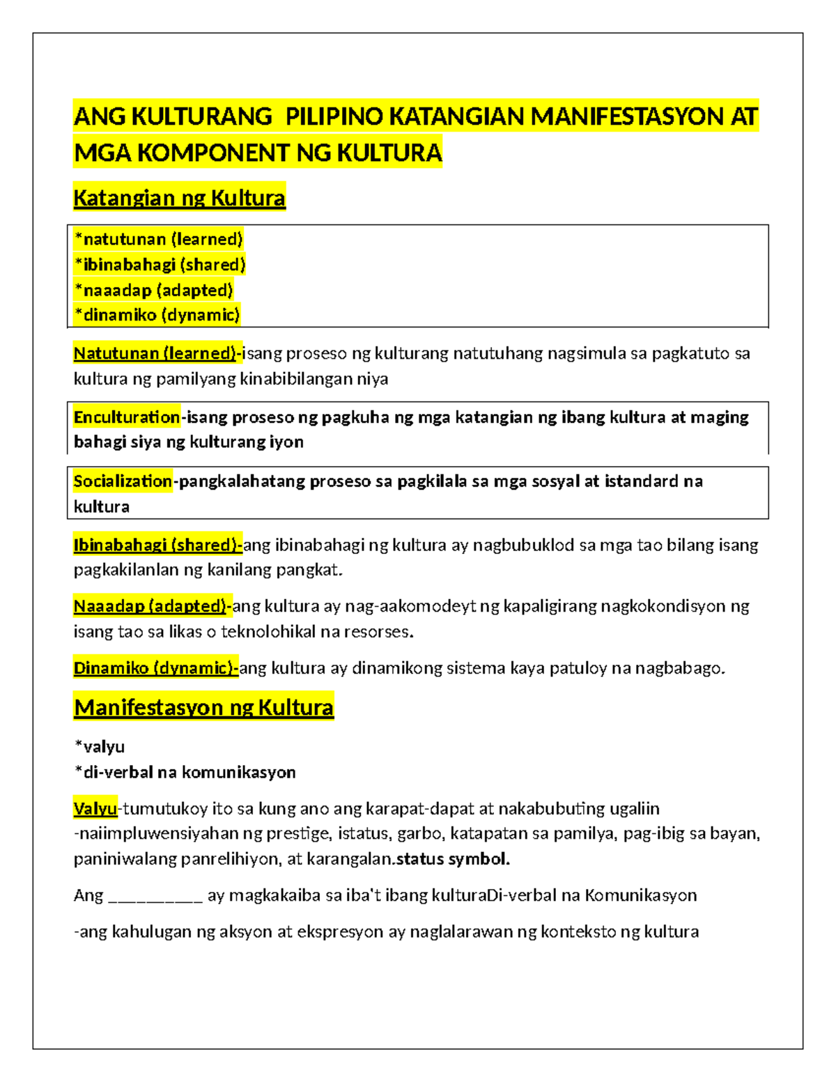 Kulturang Pilipino Halimbawa Meaning - Infoupdate.org