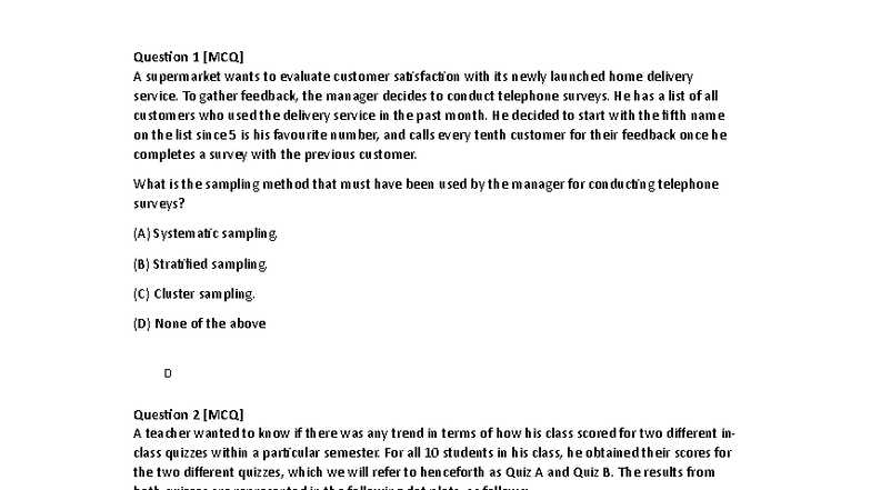 GEA1000 2320 Exam Paper Questions on Sampling and Statistics - Studocu