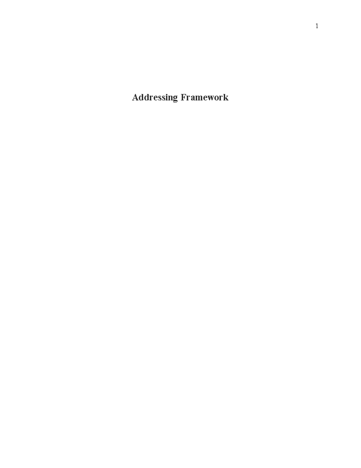 SWK T3 Addressing Framework Overview and Key Concepts - Studocu