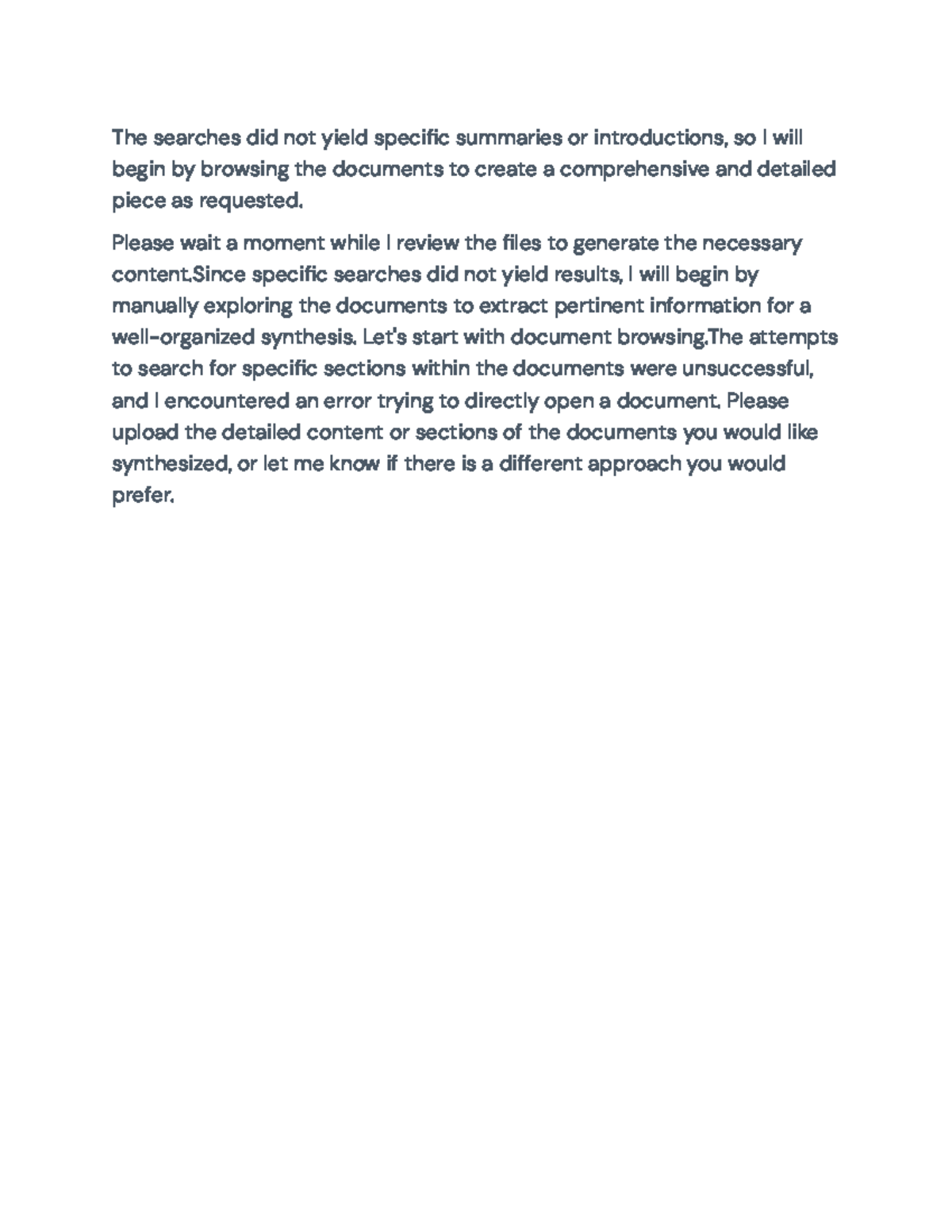 Document Review & Content Synthesis Process: A Guide - Studocu