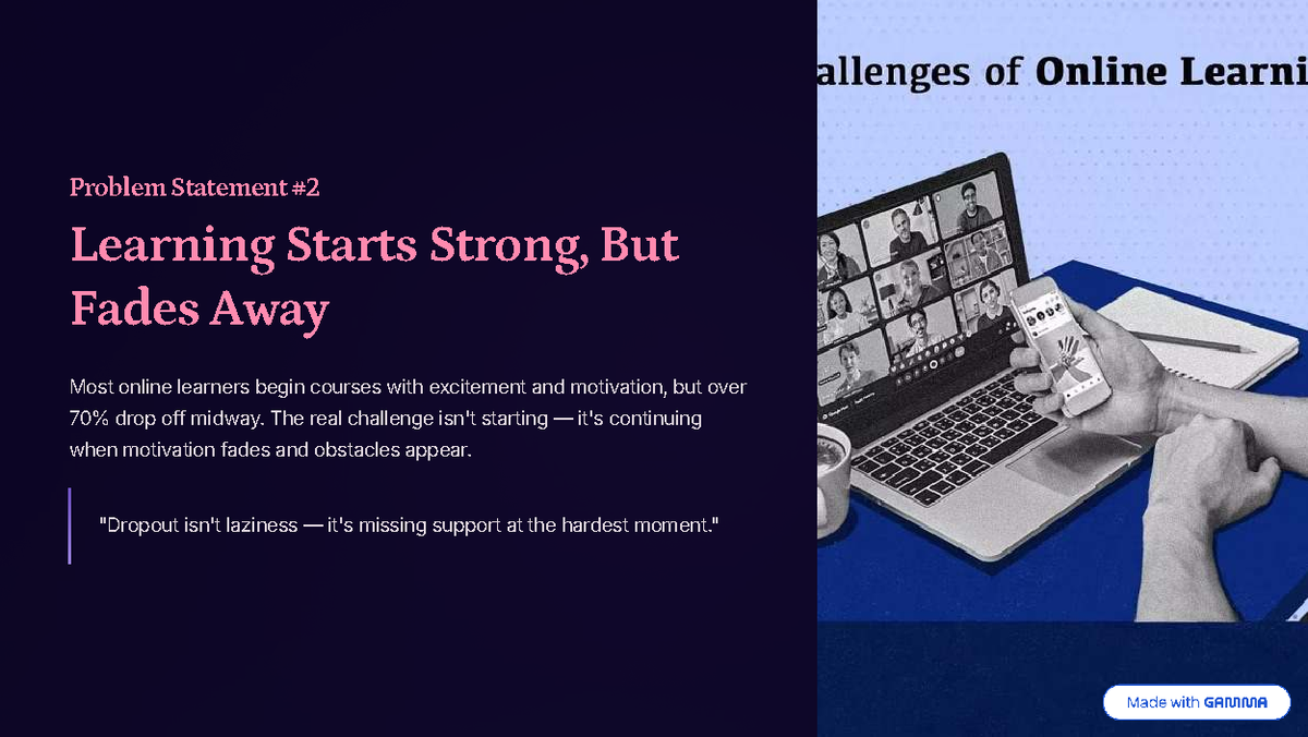 Problem Statement: Enhancing Online Learning Retention Strategies - Studocu